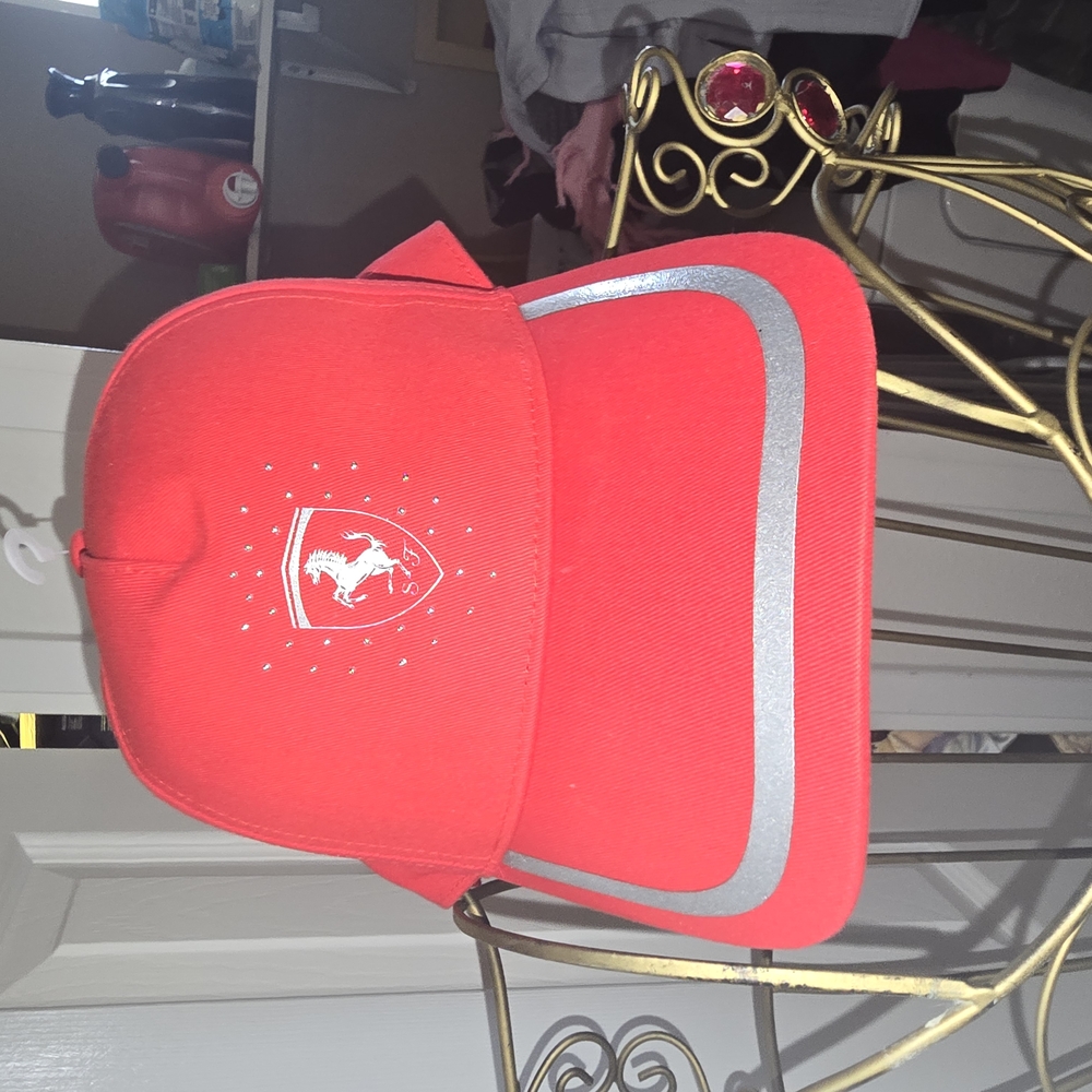 Ferrari Red Hat with Iconic Branding